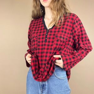 Red & Black Plaid Long Sleeve